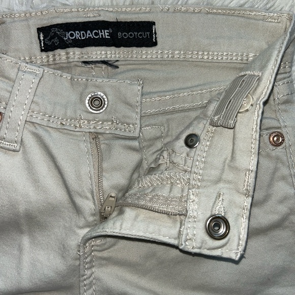 Jordache Girls slim pants size 6 tan school uniform - Picture 4 of 9